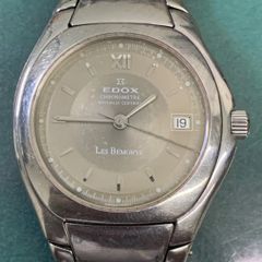 EDOX エドックス レ・ベモン 31172 グレー デイト 箱、コマ付属 - メルカリ