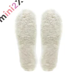 暖かい ふわふわ インソール ホワイト 白 天然羊毛100％ 中敷き もこもこ ウール 柔らかい ボアインソール 極厚 保温 防寒 吸水 防臭 ムレない 温かい 冷え性 レディース メンズ シューズ インソール 靴 くつ スニーカー ブーツ ムートン