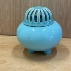 古美術/青磁三足香炉/鉄ほや付 MT2-00 古美術/青磁三足香炉/鉄ほや付 MT2-00