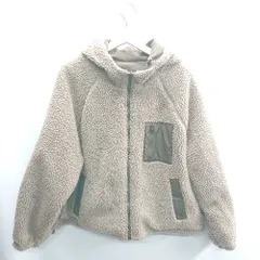 ■ ⊇ INGNI イング ハイネック リバーシブル 長袖 ボアブルゾン サイズM ライトブラウン レディース E  【1410100059072】