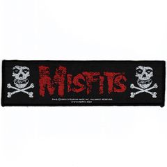 オフィシャル バンドワッペン ミスフィッツ MISFITS Cross Bones ブラック 黒