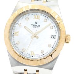チュードル TUDOR 28403 ロイヤル デイト 8Pダイヤ 自動巻き ボーイズ良品保証書付き_891461