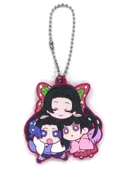 【中古】雑貨 栗花落カナヲ＆胡蝶しのぶ＆胡蝶カナエ 「鬼滅の刃 キャラばんちょうこうラバーマスコット 陸ノ型」