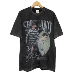クリスティアーノ ロナウド ヴィンテージ加工 サッカー Tシャツ QB/T 22849-2014 ブラック M soccer vintage tee 半袖 S/S BLACK 黒 T ヴィンテージ