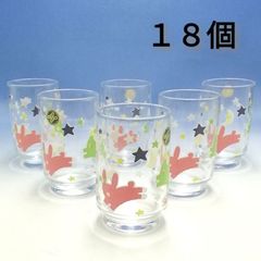 【まとめ買い対象外】HOYA　保谷　うさぎ　６オンスタンブラー　タンブラー　グラス　コップ　１８個セット　新品未使用　レトロ
