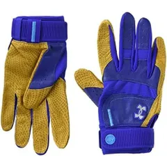 アンダーアーマー(UNDER ARMOUR) 野球 バッティンググローブ ハーパー プロ メンズ 1372524 ロイヤル/メタリックシルバー Lサイズ