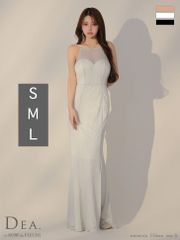 ロングドレス/DEA. by ROBE de FLEURS Lサイズあり【DEA./ディア】ビジュー/ ワンカラー