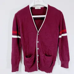 【中古】backnumber バックナンバー ライトオン パープル 深紫 袖ライン カジュアル メンズ M シェルボタン ミドル丈 長袖 トップス ウール混 カーディガン KHｰIｰ241002