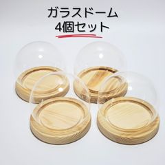ガラスドーム 4個セット 球体 仏花 フラワーアレジメント ハンドメイド ガラス 10㎝ プリザーブドフラワー ドライフラワー