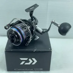 DAIWA（釣り） Daiwa ダイワ 12CATALINA キャタリナ5000H 75mmマシンカットハンドル 美品 ソルティガ