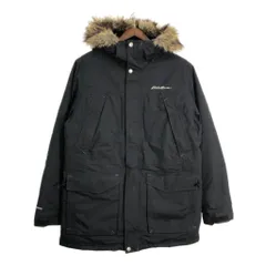 Eddie Bauer エディーバウアー WEATHER EDGE ダウンジャケット アウトドア ブラック (メンズ L) 中古 古着 T1694