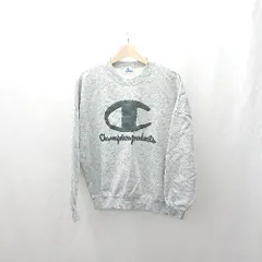 ◇ ⊂ Champion チャンピオン 長袖 トレーナー サイズL グレー レディース E  【1503060029466】