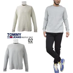TOMMY JEANS トミージーンズ ワッフルスウェット 長袖