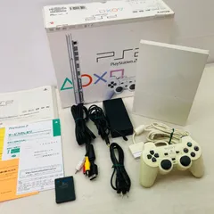 【動作確認済み】SONY プレイステーション2 薄型 セラミック・ホワイト SCPH-75000 ソニー プレイステーション2 PS2 プレステ2 AG2