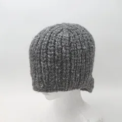 ◇ ⊇ Fine Quality Hat ファインクオリティハット ミドルゲージ ニット帽 グレー サイズ56～58 レディース メンズ E  【1506190011608】