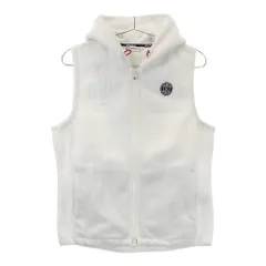 サイズ：M AND PER SE アンパスィ  フリース ジップベスト  ホワイト系 [240101536962] ゴルフウェア レディース ストスト