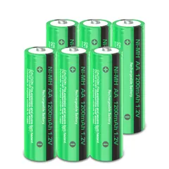 【特価セール】ソーラーライト用 1.2V ニッケル水素電池 6本 1200mAh PKCELL AA 太陽熱灯用 単3形充電電池