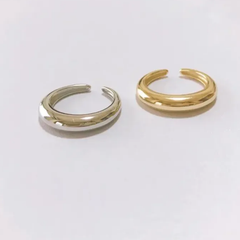 〈d04.05〉S925 シンプル ぷっくり リング シルバー 指輪 韓国