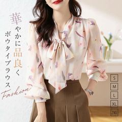 ブラウス 花柄 夏 レディース フリルブラウス Vネック 半袖