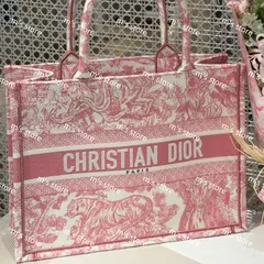 楽天市場】T【C.DIOR】ブックトートミディアム ピンク系