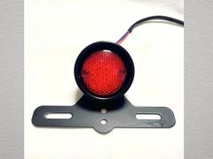 MO FACTORY バイク テールランプ ブレーキランプ ステー付 レッドランプ 新品 テール チョッパー カスタム SR STOP アクセサリー 汎用 リア