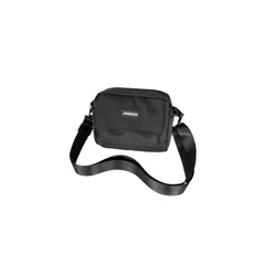 [VNGOLERRY] ショルダーバッグ ポシェット ポーチ スマホポーチ ミニバッグ 子供 学生 女の子 横型 旅行 お出かけ ナイロン カジュアル 撥水 軽量 斜め掛け 調節可能 無地 アイボリー ブラック パープル ブルー (ブラック) 0