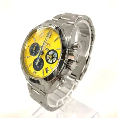 SEIKO セイコー ドクターイエロー×すみっコぐらし 8T63-03N0 5000本限定商品 クロノグラフ SS/QZ メンズ腕時計 イエロー文字盤 稼働【OE-851】