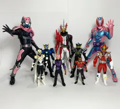 【まとめ売り】 仮面ライダー フィギュア ソフビ 9点セット
