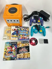 ¥【通電確認済】Nintendo ゲームキューブ本体 ゲームボーイプレイヤー コントローラー2つ ソフト6本 ポケモンXD 風の旋風ダークルギア メモリーカード【ゲーム機本体】【2】