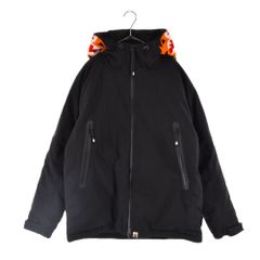 A BATHING APE (어베이싱 에이프) Tiger Down Jacket 타이거 지퍼 업 다운 재킷 블랙