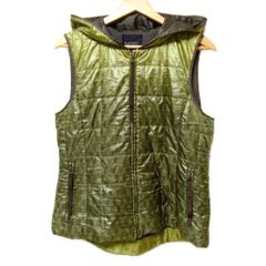 ランバンコレクション ベスト サイズ40 M レディース美品  - カーキ×イエローグリーン キルティング/ジップアップ/中綿