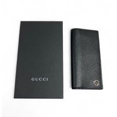 【中古】 GUCCI グッチ インターロッキングG レザー バイカラー 二つ折り 長財布 メンズ アウトレット