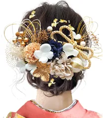 成人式 髪飾り 水引 振袖 着物 卒業式 8色展開 七五三 浴衣 袴 結婚式 ドライフラワー 造花飾り 和玉 [JZOON] ヘアアクセサリー かすみ草 和装 造花 手作り Y2700