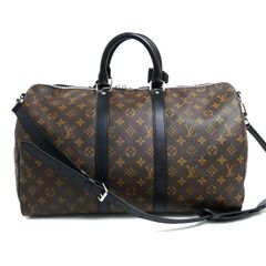 LOUIS VUITTON ルイ・ヴィトン キーポル・バンドリエール 45 ボストンバッグ モノグラム マカサー ブラウン M56711 DU1114 メンズ 中古