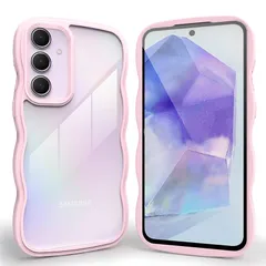 Galaxy A55 5G ケース クリア 全面保護 Galaxy A55 5G SC-53E / SCG27 スマホケース 人気 かわいい ギャラクシー A55 5G カバー 透明 耐衝撃 滑り止め 薄型 軽量 TPU レンズ保護 おしゃれ 落下防止 ワ 1