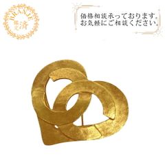 CHANEL シャネル 95P ココマーク ハート ブローチ ゴールド レディース ブランド