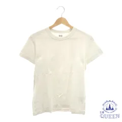【訳アリ】 UNIQLO ユニクロ トップス Tシャツ カットソー 半袖 Ｕネック 大きめサイズ レディース ホワイト L 901-7127 送料無料 古着