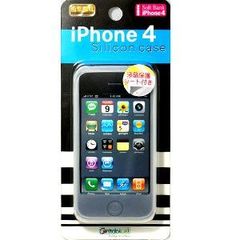 iPhone4 전용 실리콘 케이스 화이트 CA-IP401WH [유 패킷 발송, 무료 배송] mer005