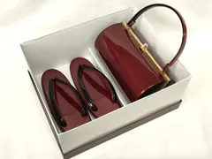 平和屋着物▼和装小物　和装バッグ・草履セット　ハンドバッグ　逸品　AAAU3504uw