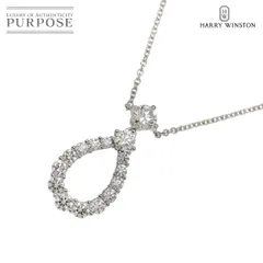 ハリーウィンストン HARRY WINSTON ループ ダイヤ ネックレス エクストララージ 40cm Pt Diamond Necklace 【証明書】 90281789のサムネイル