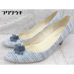 ◇ Odette e Odile オデット エ オディール パンプス サイズ24 1/2 ブルーマルチ レディース 【1002801956011】