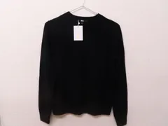 未使用タグ付き UNIQLO ユニクロ レディース カシミヤクルーネックセーター 251-469479 ブラック系 Sサイズ