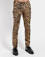 在庫処分セール★TRIPP NYC（トリップニューヨークシティ）＊LEOPARD ROCKER JEAN【IS7374P-036】＊ヒョウ柄パンツ＊レオパードスリムパンツ＊ロック＊パンク[7616012615880]のサムネイル