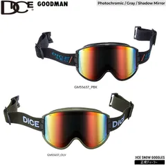 DICE GOODMAN GMR　 美品 DICE（ダイス） スノーゴーグル GOODMAN グッドマン 調光