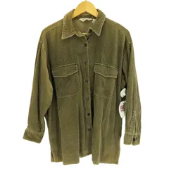 エディーバウアー Eddie Bauer 90-00s 太畝 コーデュロイ シャツ メンズ import：M 