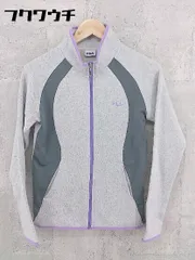 ◇ FILA フィラ 裏起毛 ジップアップ ジャケット サイズM グレー パープル レディース 【中古】 【1002801100964】