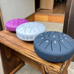 미음각 텅드럼 슬릿 드럼 11음 6인치 수납봉투 악기 타악기 요가 명상 선기도 악보 첨부