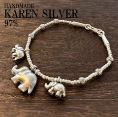 現品限り ブレスレッド レディース カレンシルバー ハンドメイド エスニック Karen Silver #16 メキシカンジュエリー