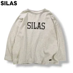 サイラス SILAS ロゴ プリント スウェット トレーナー クルーネック 裏起毛 XL グレー  メンズのサムネイル