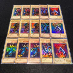 【遊戯王】Nn.405 2期 千年原人 メテオ・ドラゴン トライホーン・ドラゴン エビルナイト・ドラゴン ファイヤー・ウイング・ペガサス スーパーレア 各3枚　計15枚のサムネイル
